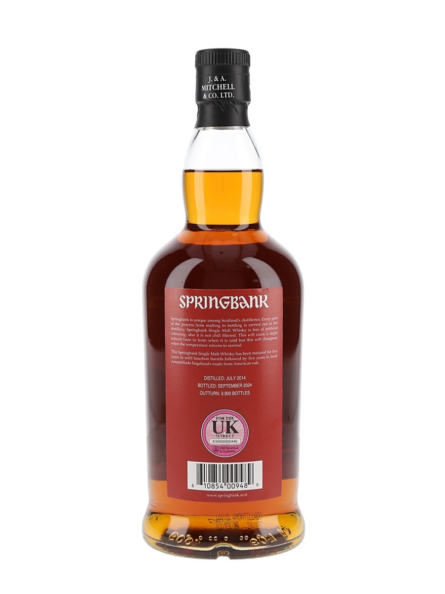 ウイスキー Springbank 10 Year Old Amontillado 700ml Springbank 10 Year Amontillado Cask Single Malt Scotch