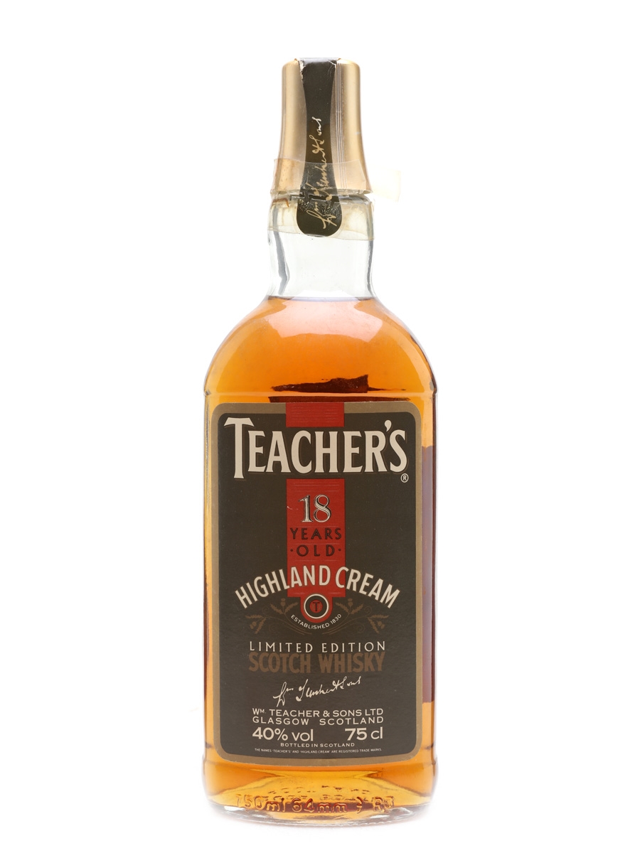 Teacher's 18 Year Old Limited Edition Bottled 1980s 75cl / 40%