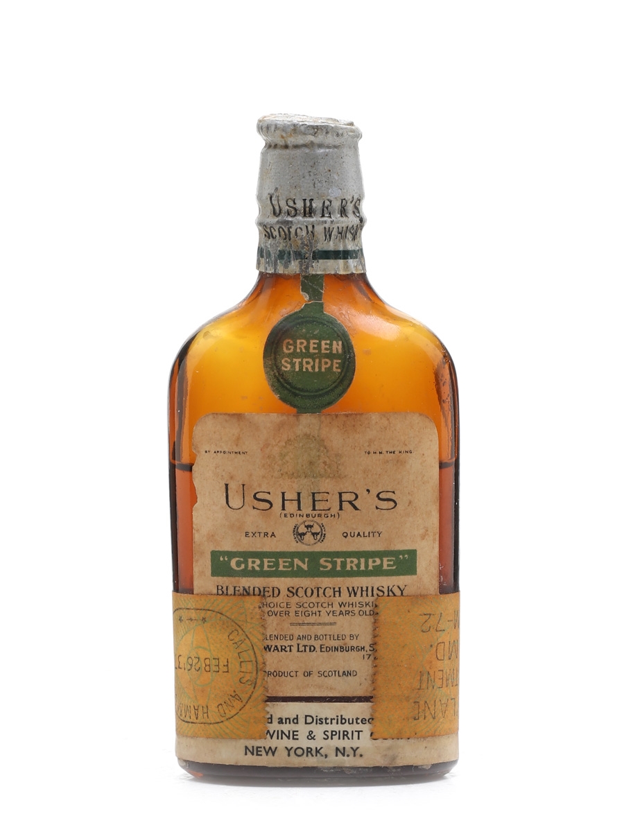 Usher's Green Stripe Bottled 1930s 5cl / 40%