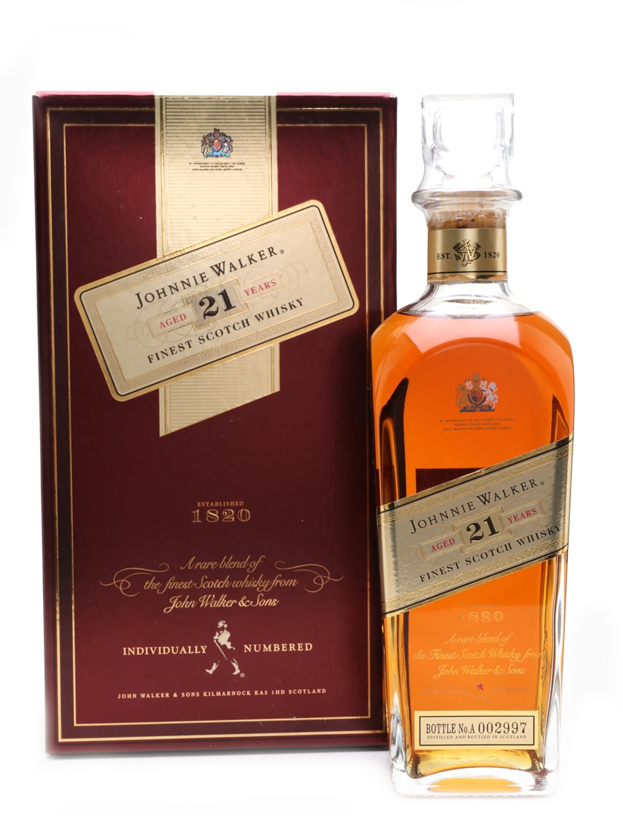 ウイスキー Johnnie Walker Oldest Scotch Whisky Johnnie Walker 21 Year Old - Lot 22120 - Buy/Sell Blended