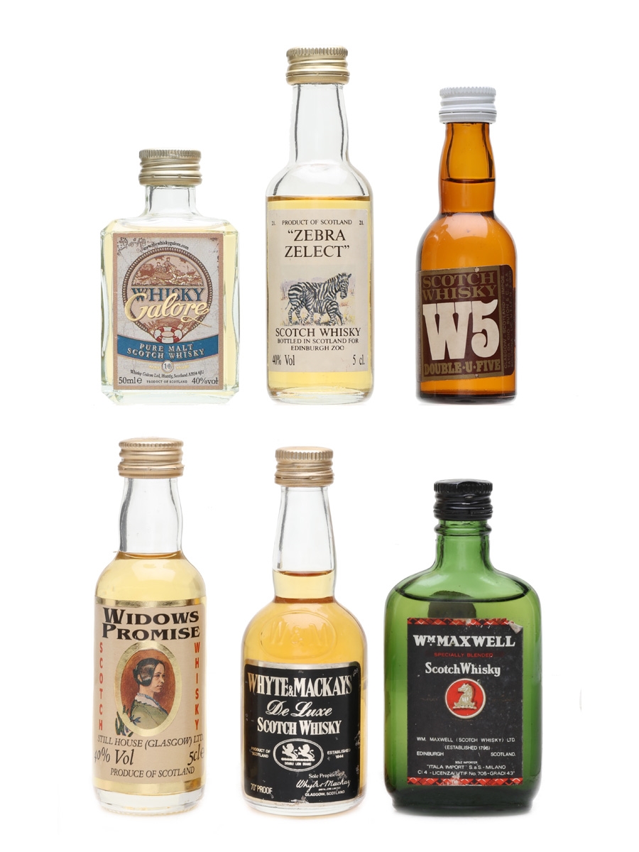 Blended Scotch Whisky Miniatures  6 x 3cl - 5cl