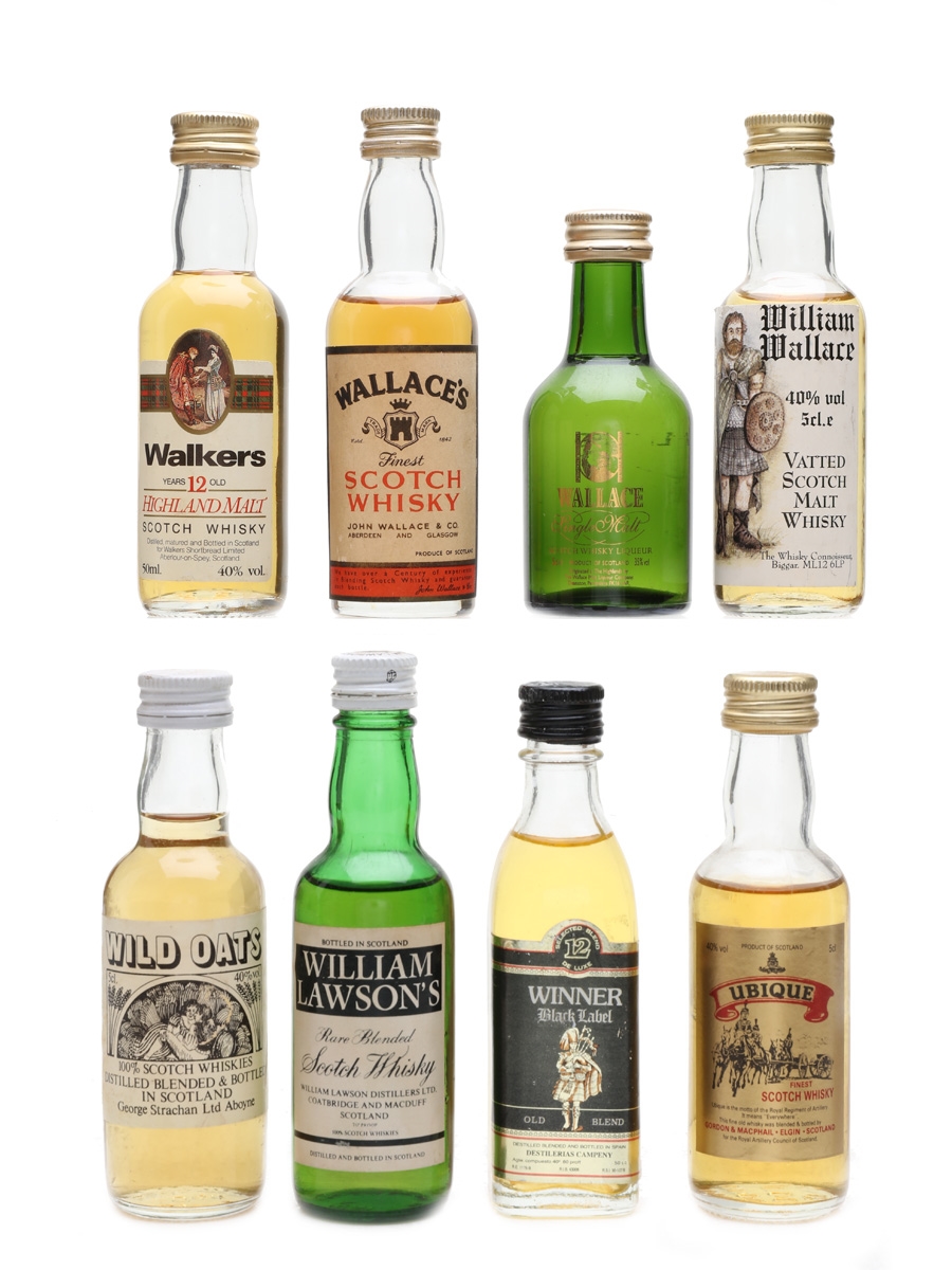 Assorted Blended Whisky & Liqueurs  8 x 5cl