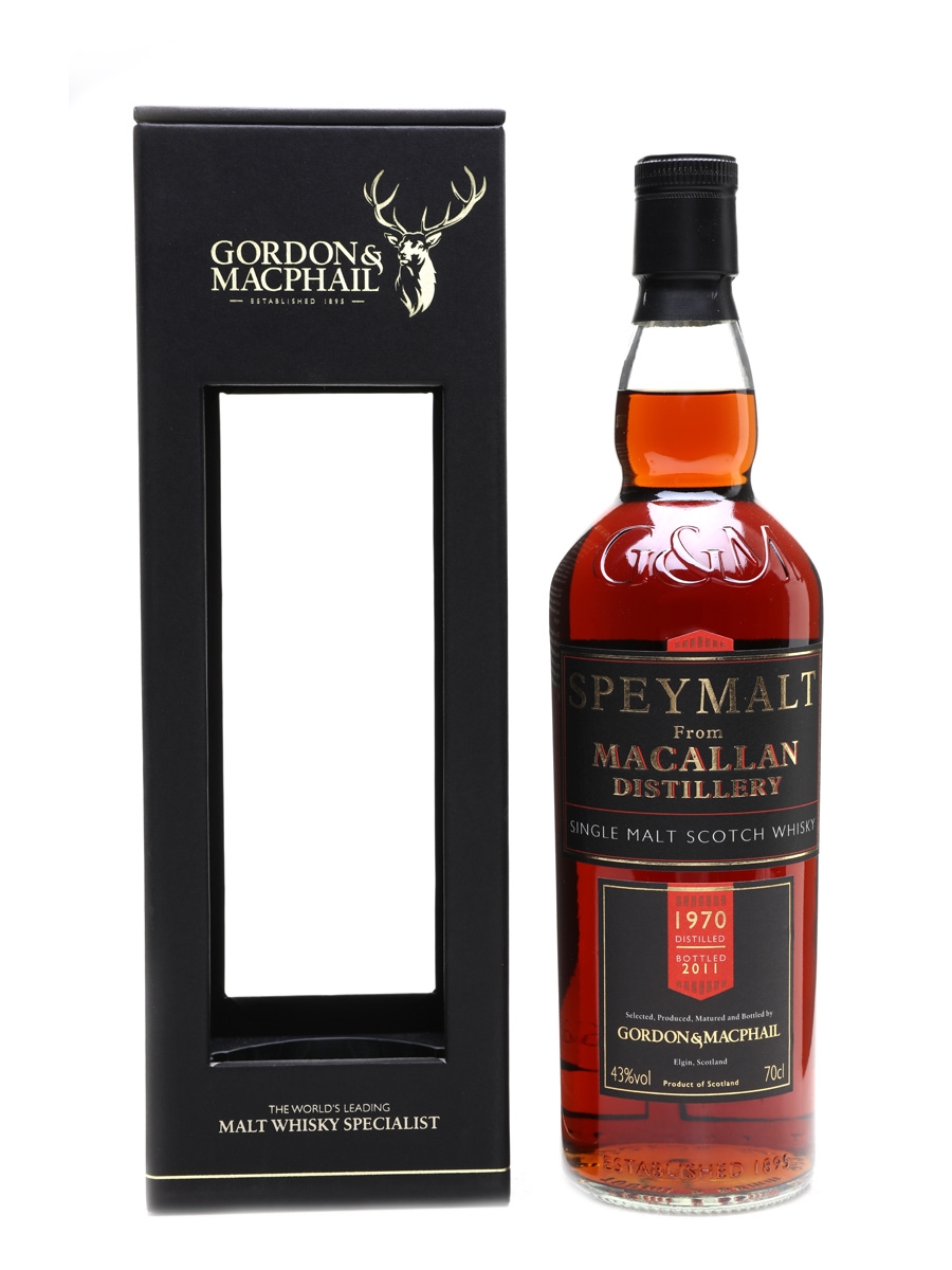 Macallan 1970 Speymalt Bottled 2011 - Gordon & MacPhail 70cl / 43%