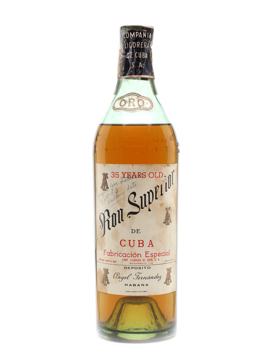 Oro Ron Superior de Cuba 35 Year Old Bottled 1950s 75cl / 44.5%