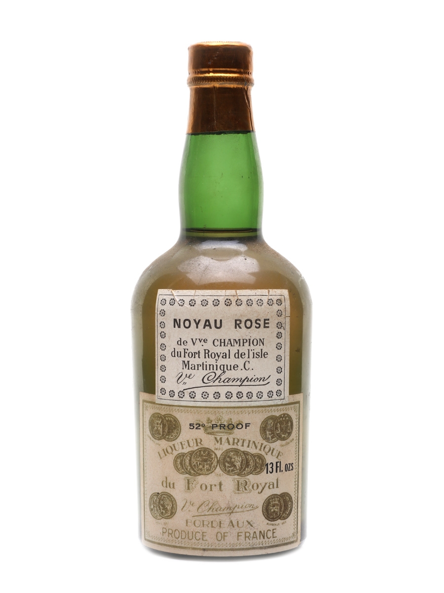 Noyau Rose Liqueur Martinique du Fort Royal Bottled 1950s 36cl / 30%