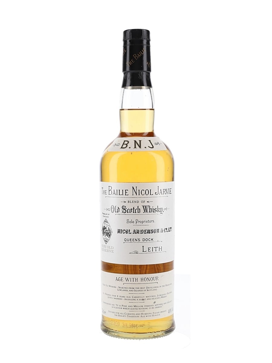 Bailie Nicol Jarvie Old Scotch Whiskyの空瓶 The Bailie Nicol Jarvie - Lot 203062 - Buy/Sell Blended Whisky Online