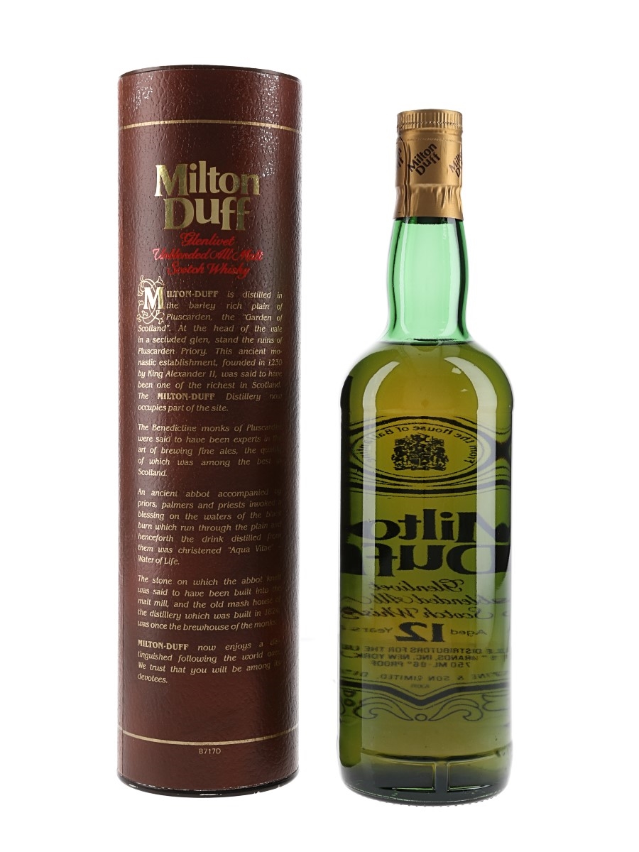 Miltonduff Glenlivet 12 Year Old - Lot 205354 - Buy/Sell Speyside
