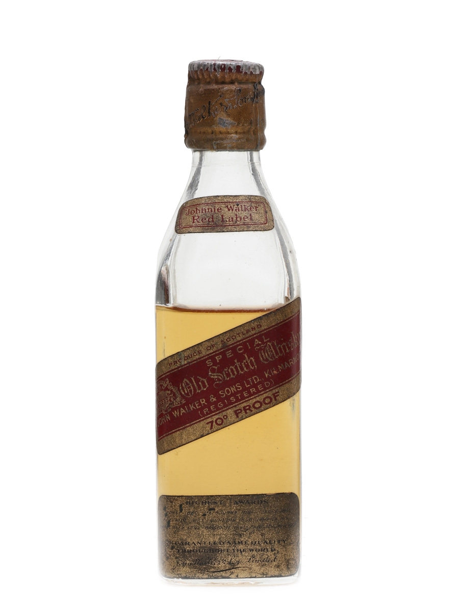 Johnnie Walker Red Label Bottled 1930s 5cl / 40%