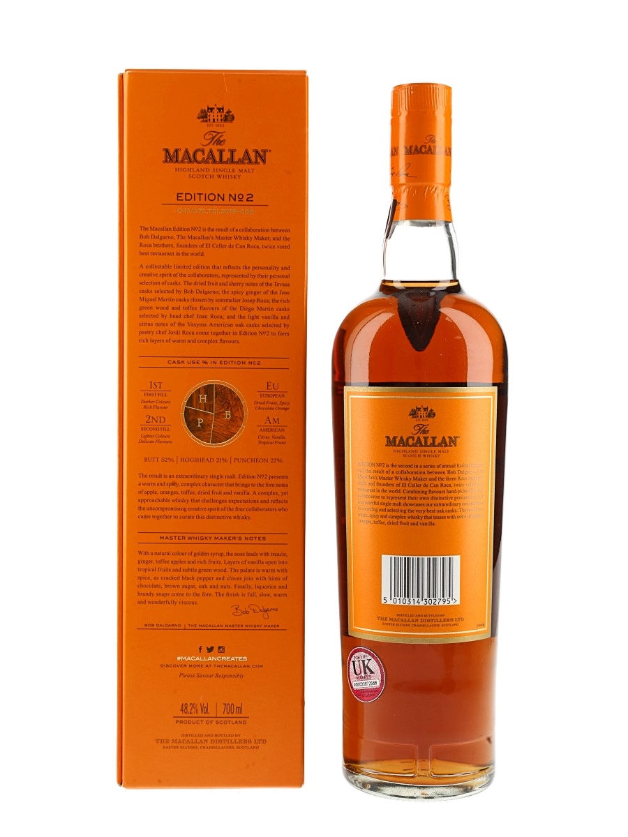 Macallan Edition No.2 - Lot 205585 - Buy/Sell Macallan Whisky Online