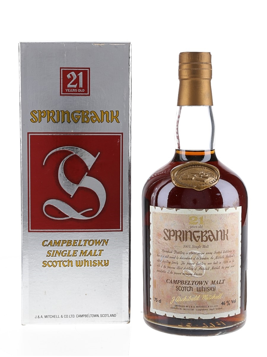 Springbank 21 Year Old - Lot 206814 - Buy/Sell Campbeltown Whisky