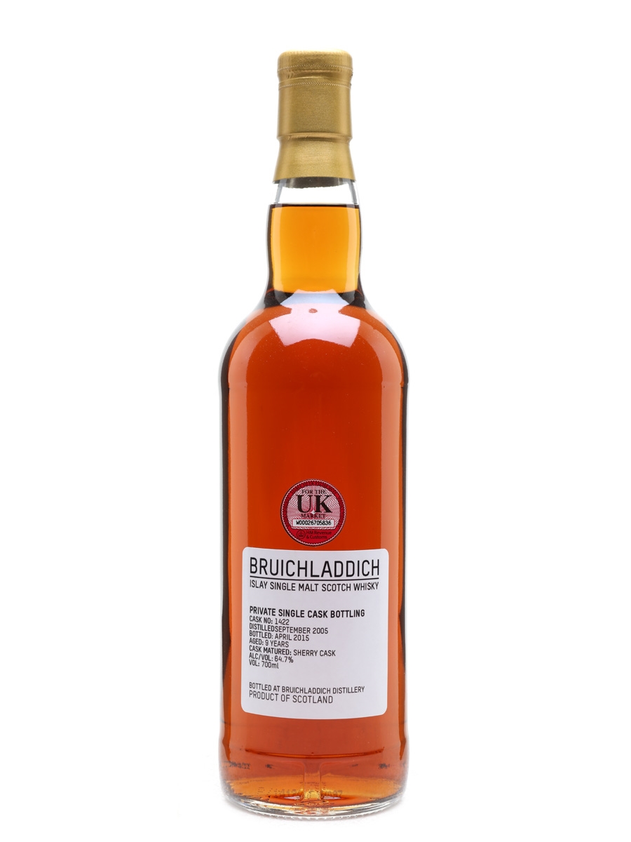 Bruichladdich 2005 Private Bottling 9 Year Old - Sherry Cask 70cl / 64.7%