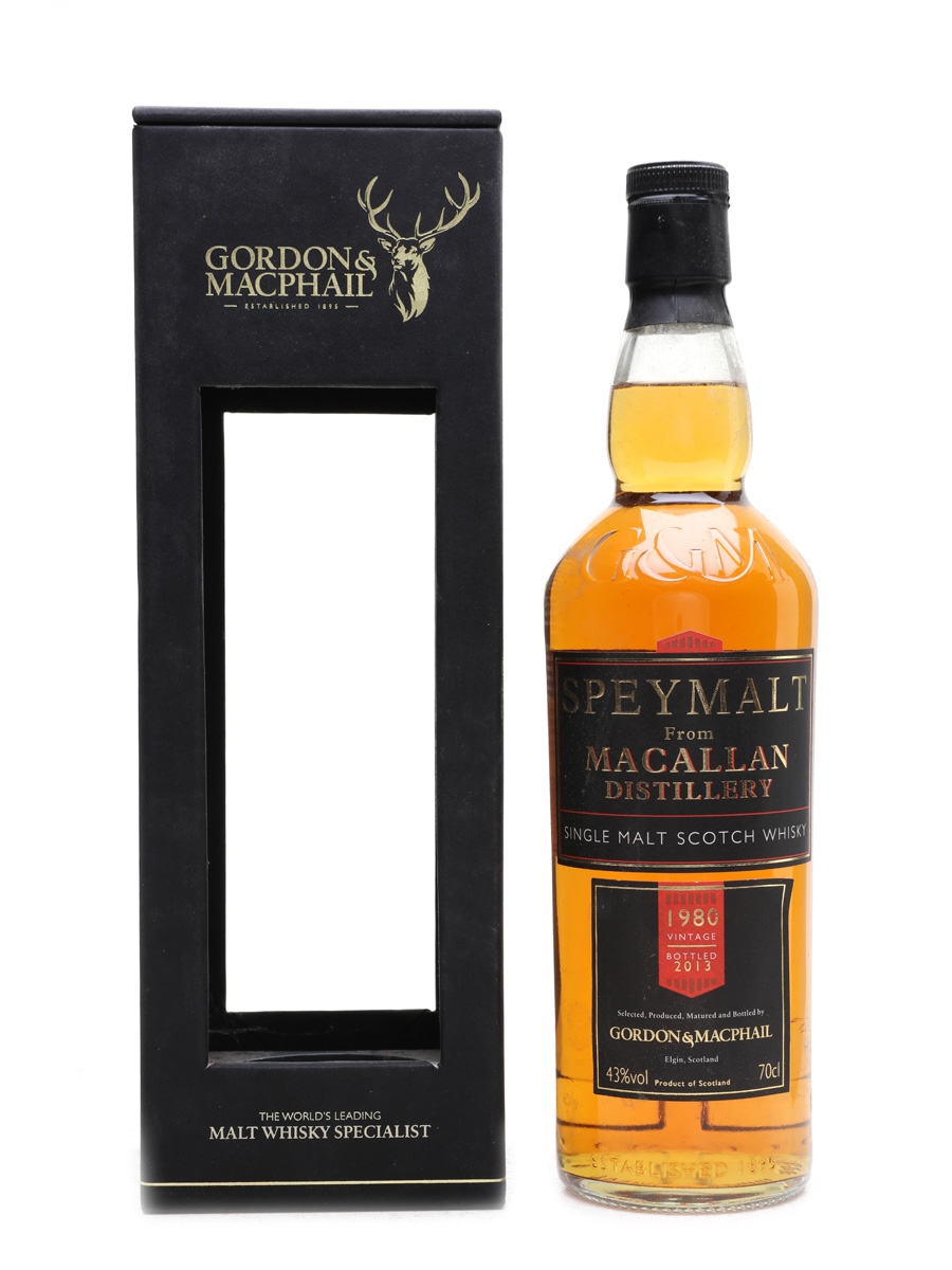 Macallan 1980 Speymalt Bottled 2013 - Gordon & MacPhail 70cl / 43%