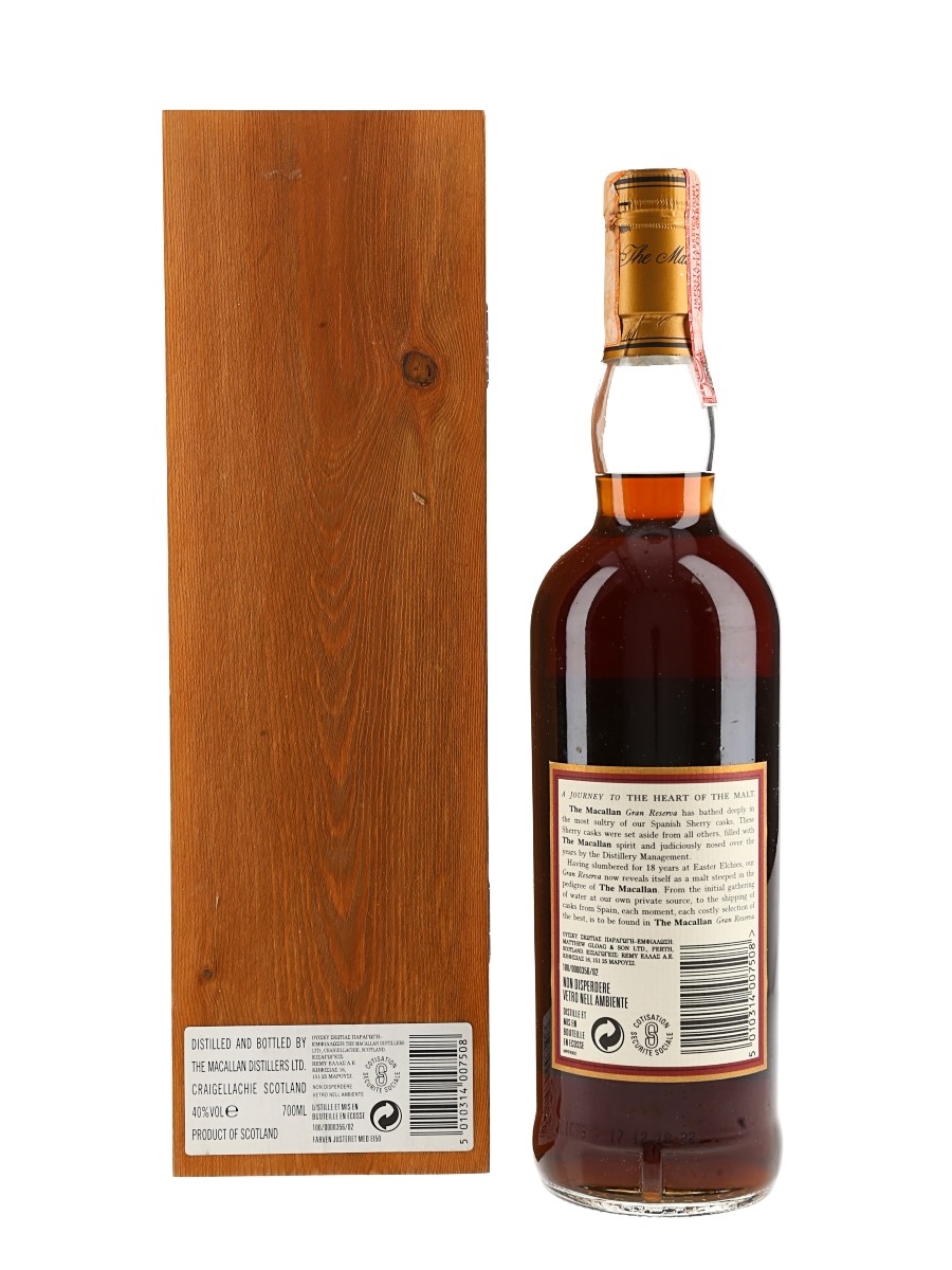 MACALLAN Gran Reserva 18年 Bonhams : The Macallan Gran Reserva 18 Year Old 1980