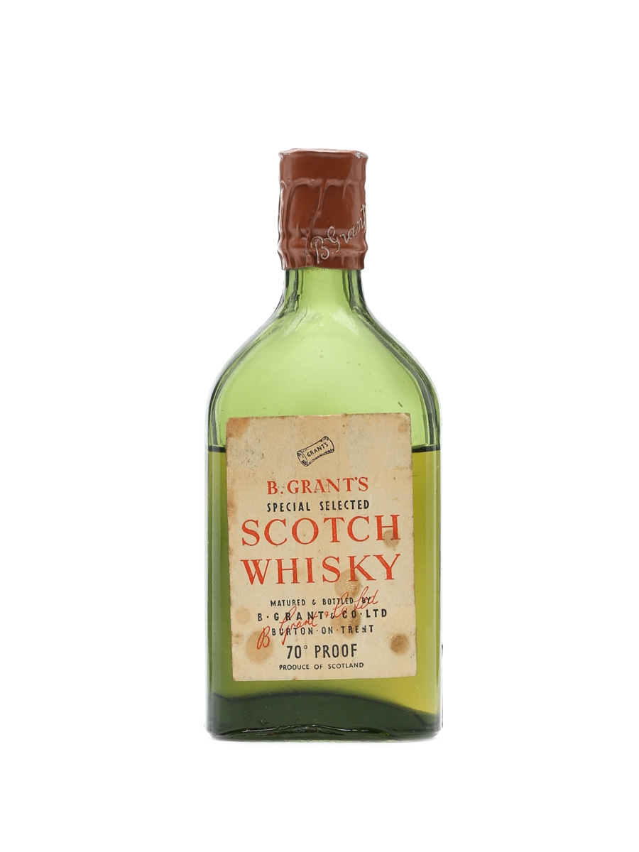 B Grant's Special Selected Scotch Whisky - Lot 1957 - Buy/Sell Blended ...