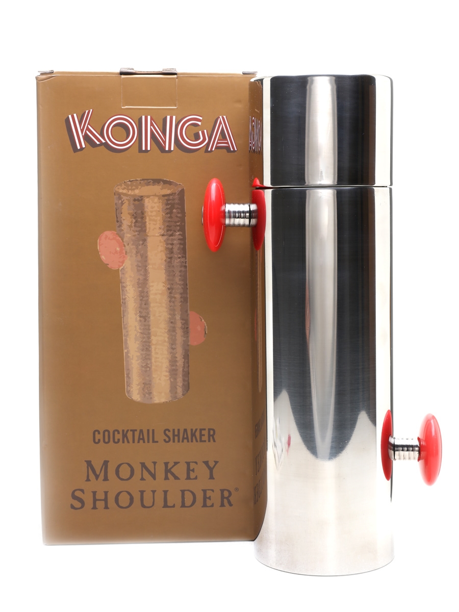 KONGA kronex Monkey Shoulder Cocktail Shaker da LIMITED EDITION SOLO 250 RARA MADE 