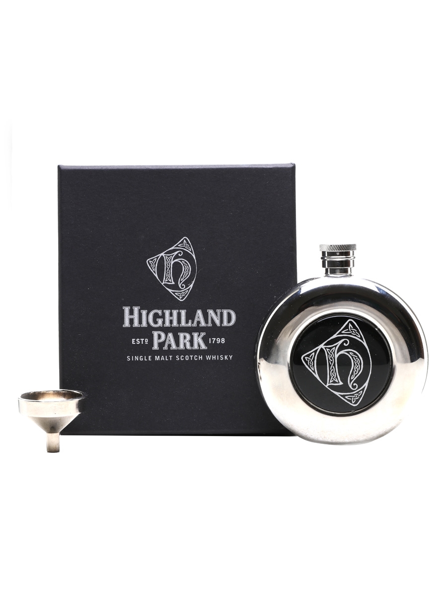 Highland Park Hip Flask With Funnel 