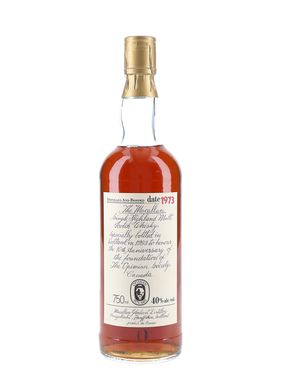 Macallan 1973 10 Year Old - Lot 209666 - Buy/Sell Macallan Whisky