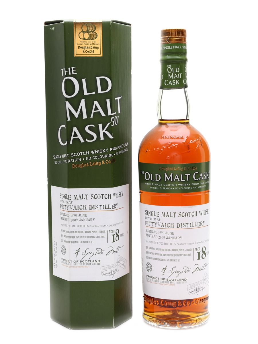 Pittyvaich 1990 18 Year Old The Old Malt Cask Bottled 2009 - Douglas Laing 70cl / 50%