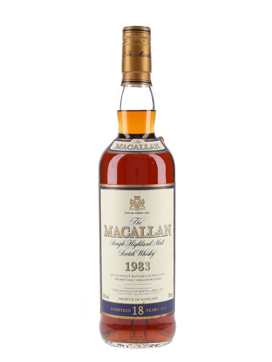 Macallan 1983 18 Year Old - Lot 210447 - Buy/Sell Macallan Whisky