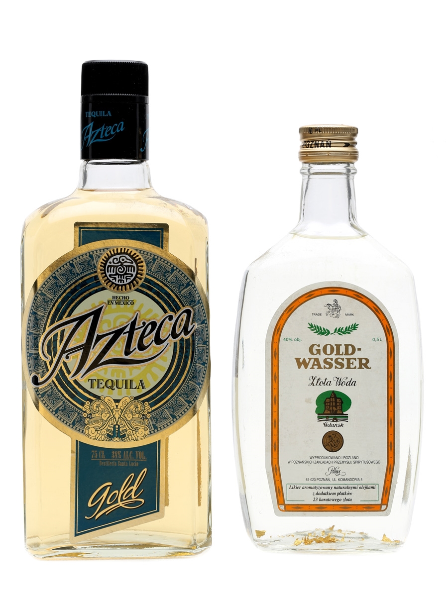 Gold - Spirits Online Buy/Sell Vodka Tequila Azteca - Gold-Wasser 1948 Lot &