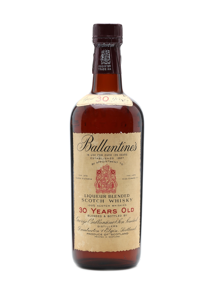 Ballantine's 30 Years Old Bottled 1960s 75cl / 40%