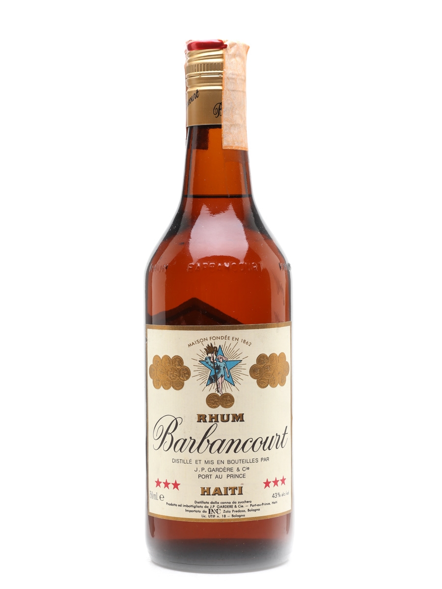 Barbancourt 3 Star Rhum Bottled 1980s - Zola Predosa 75cl / 43%