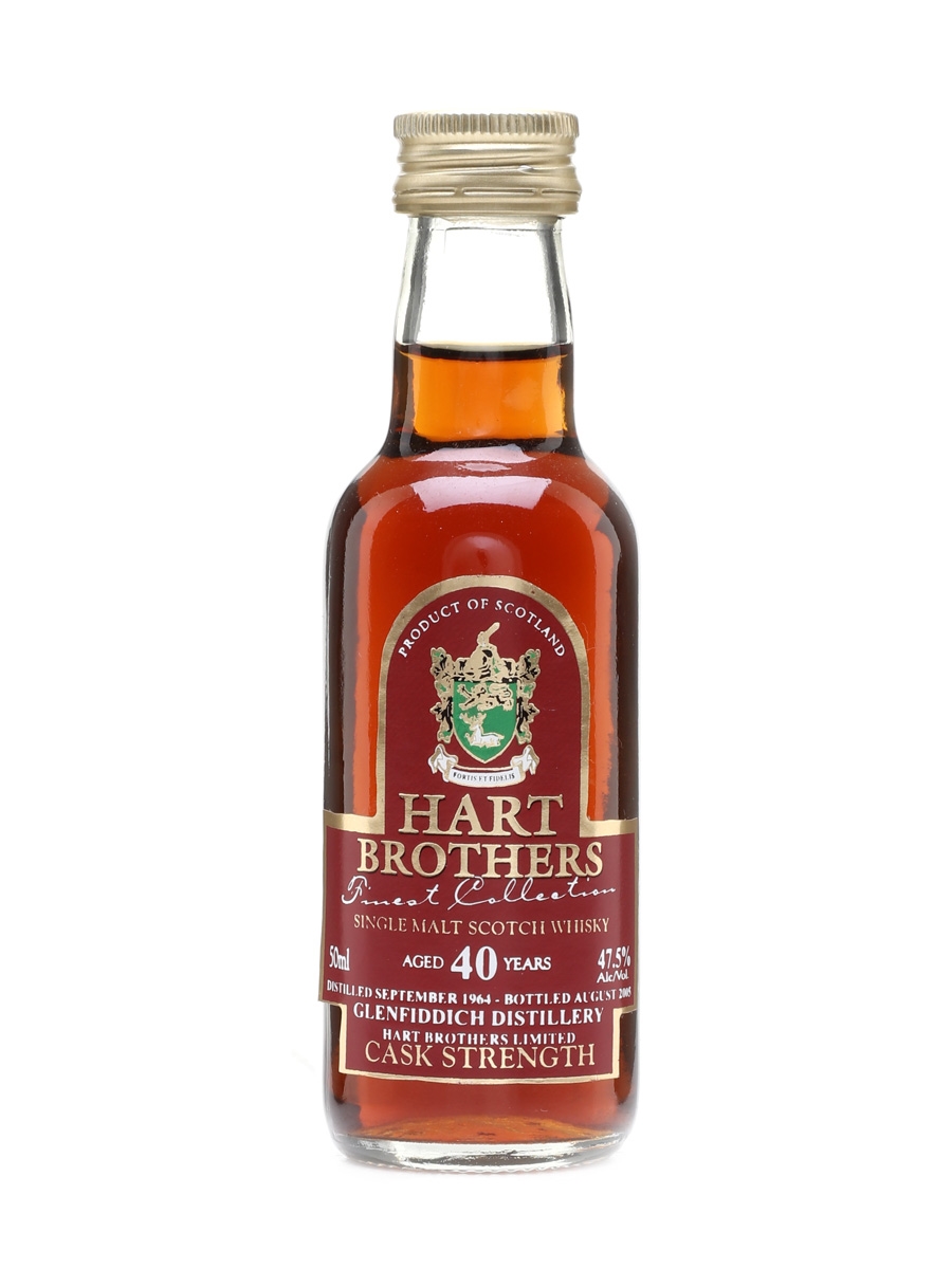 Glenfiddich 1964 40 Year Old Cask Strength Bottled 2005 - Hart Brothers 5cl / 47.5%