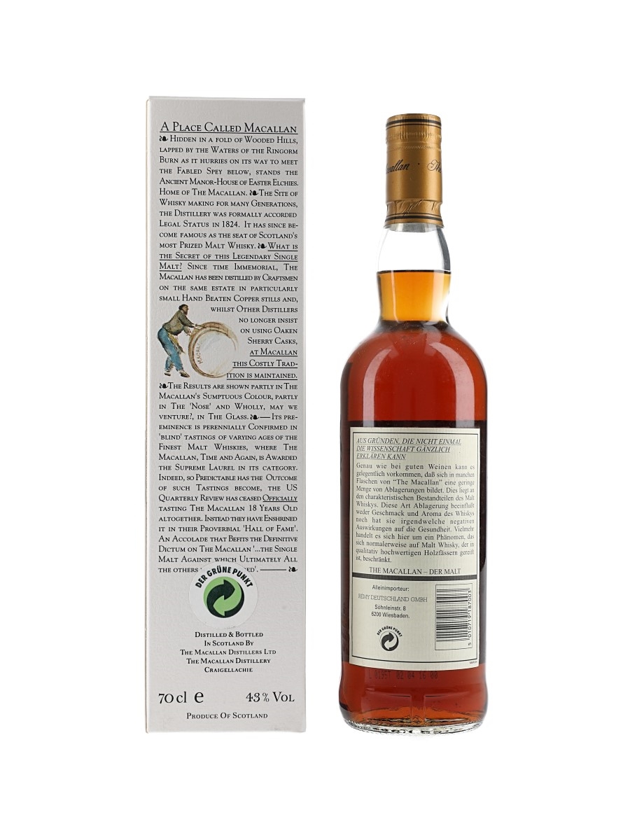 Macallan 1980 18 Year Old - Lot 221332 - Buy/Sell Macallan Whisky