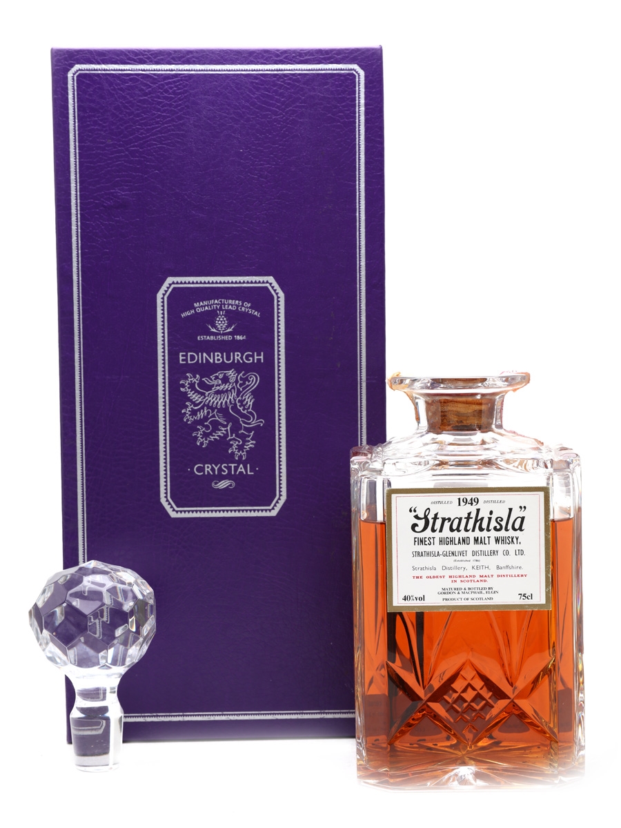 Strathisla 1949 Gordon & MacPhail Bottled 1980s - Edinburgh Crystal Decanter 75cl / 40%