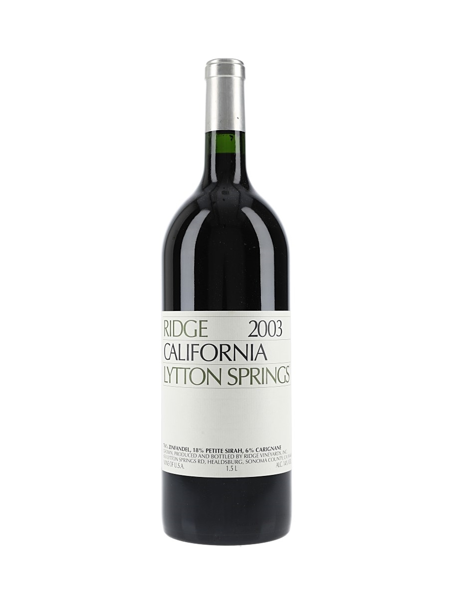 ワイン Ridge 2003 California Lytton Springs 2003 Ridge Lytton Springs - Lot 221402 - Buy/Sell New World Wine