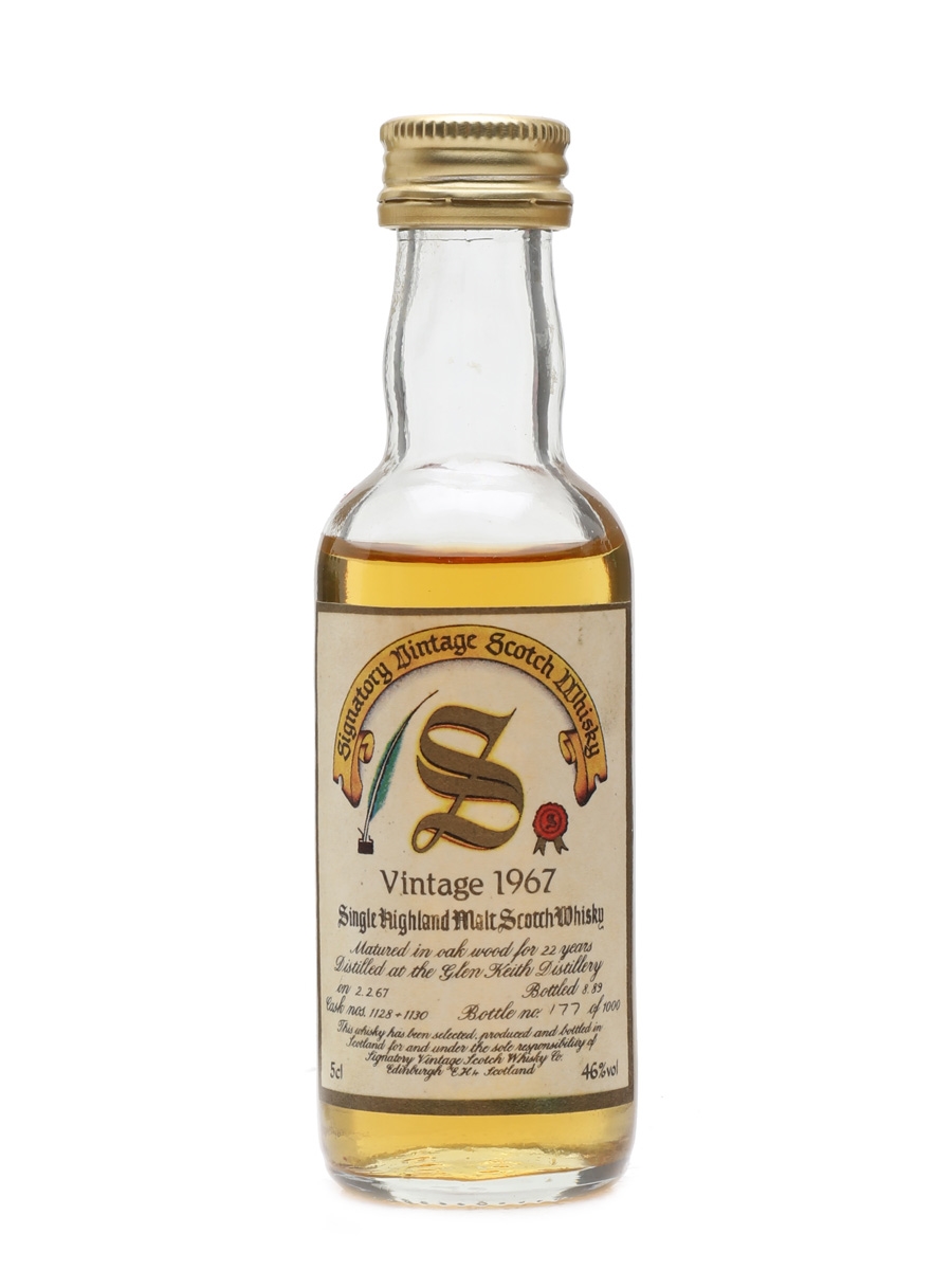 Glen Keith 1967 22 Year Old Signatory 5cl / 46%