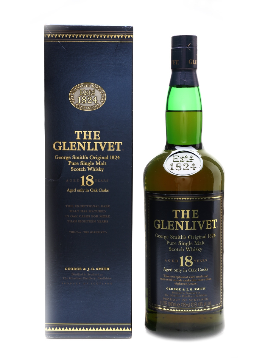 グレンリベット GLENLIVET 18年 1000ml スコッチウイスキー
