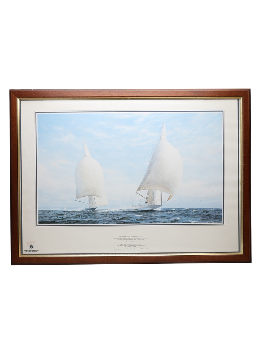 White Horse America's Cup 1987 The Race For The America's Cup, 1934 - J Steven Dews 63cm x 46cm