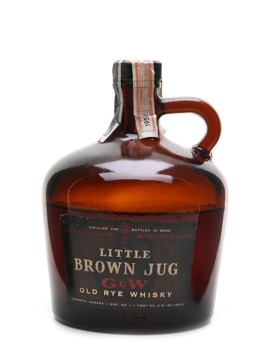Gooderham & Worts Little Brown Jug 1955 Old Rye Whisky 73cl