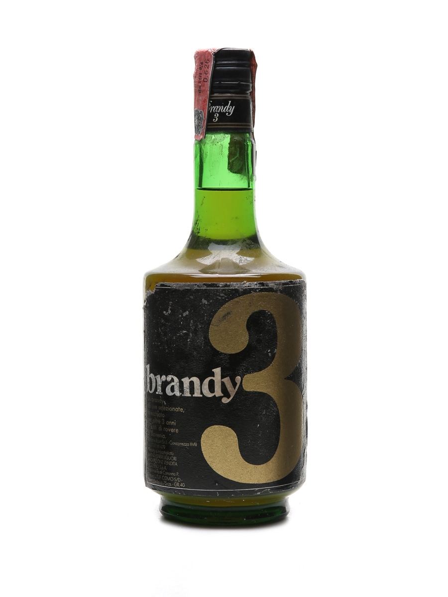 Illva Brandy 3 Bottled 1960s - 1970s 75cl / 40%