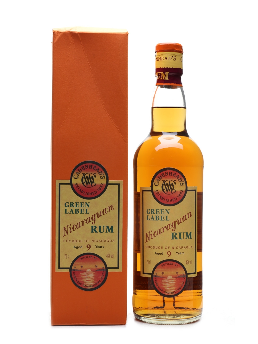 Cadenhead's Green Label 9 Year Old Nicaraguan Rum 70cl / 46%