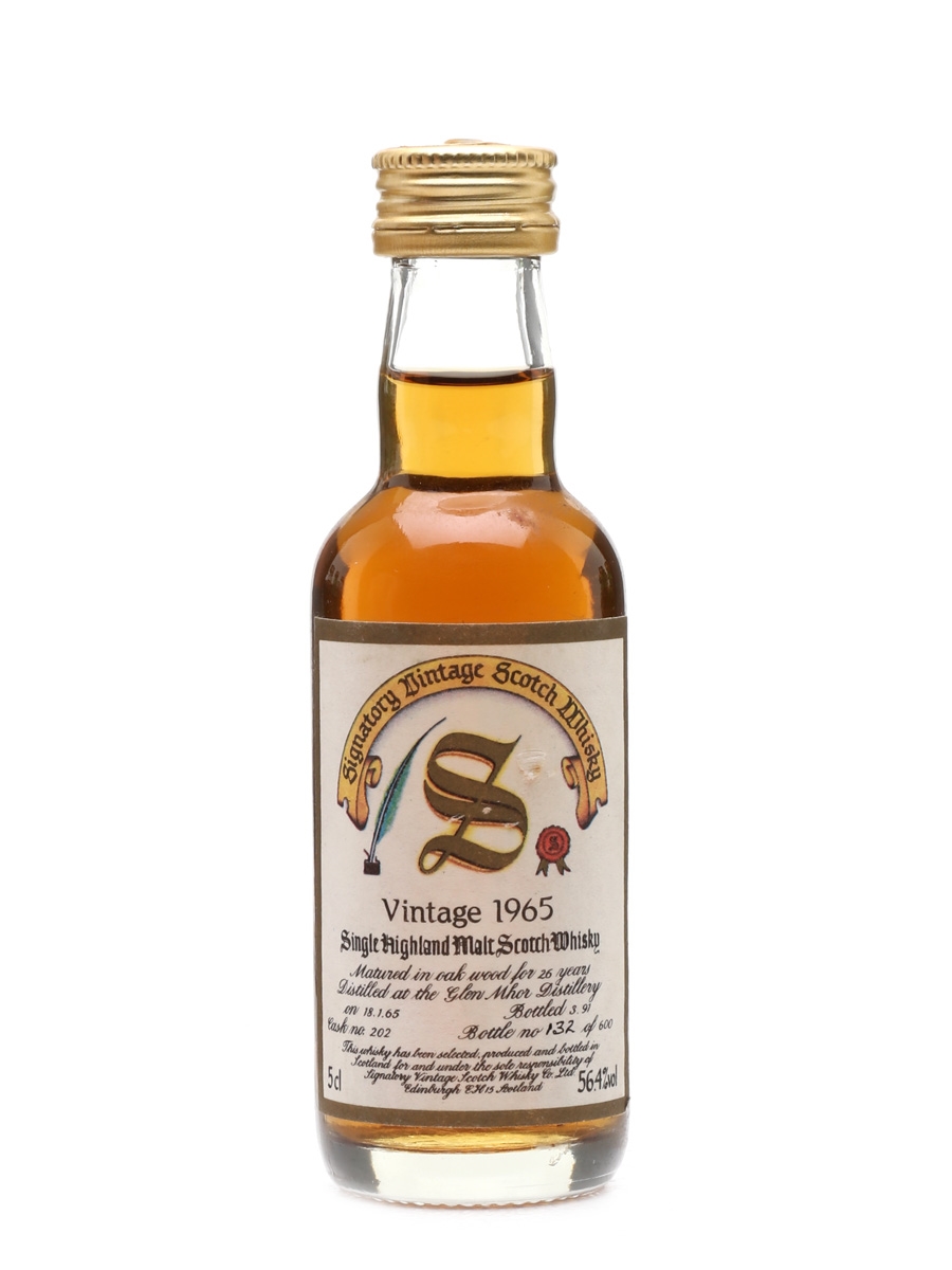 Glen Mhor 1965 26 Year Old Signatory 5cl / 56.4%