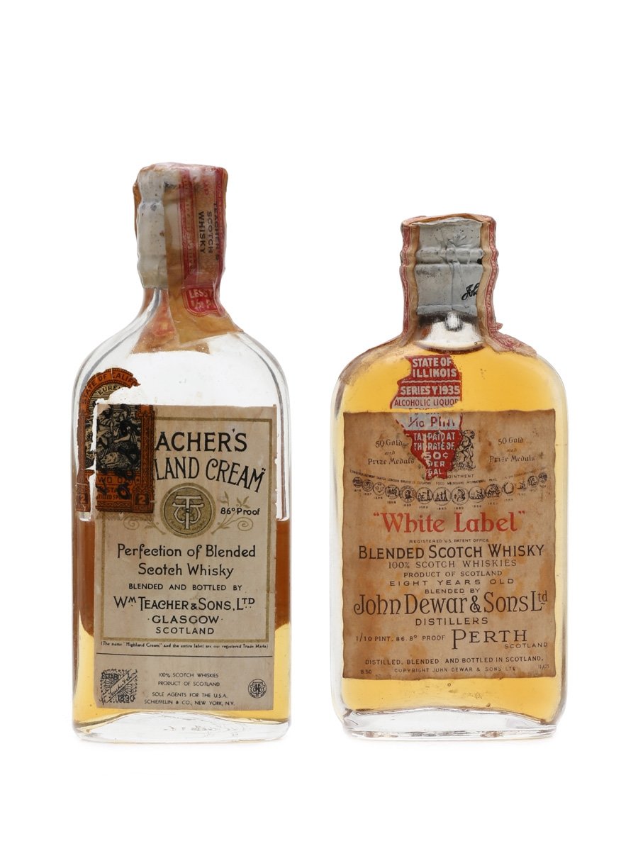 Dewar's White Label & Teacher's Highland Cream - Lot 24914 - Buy/Sell Blended  Whisky Online