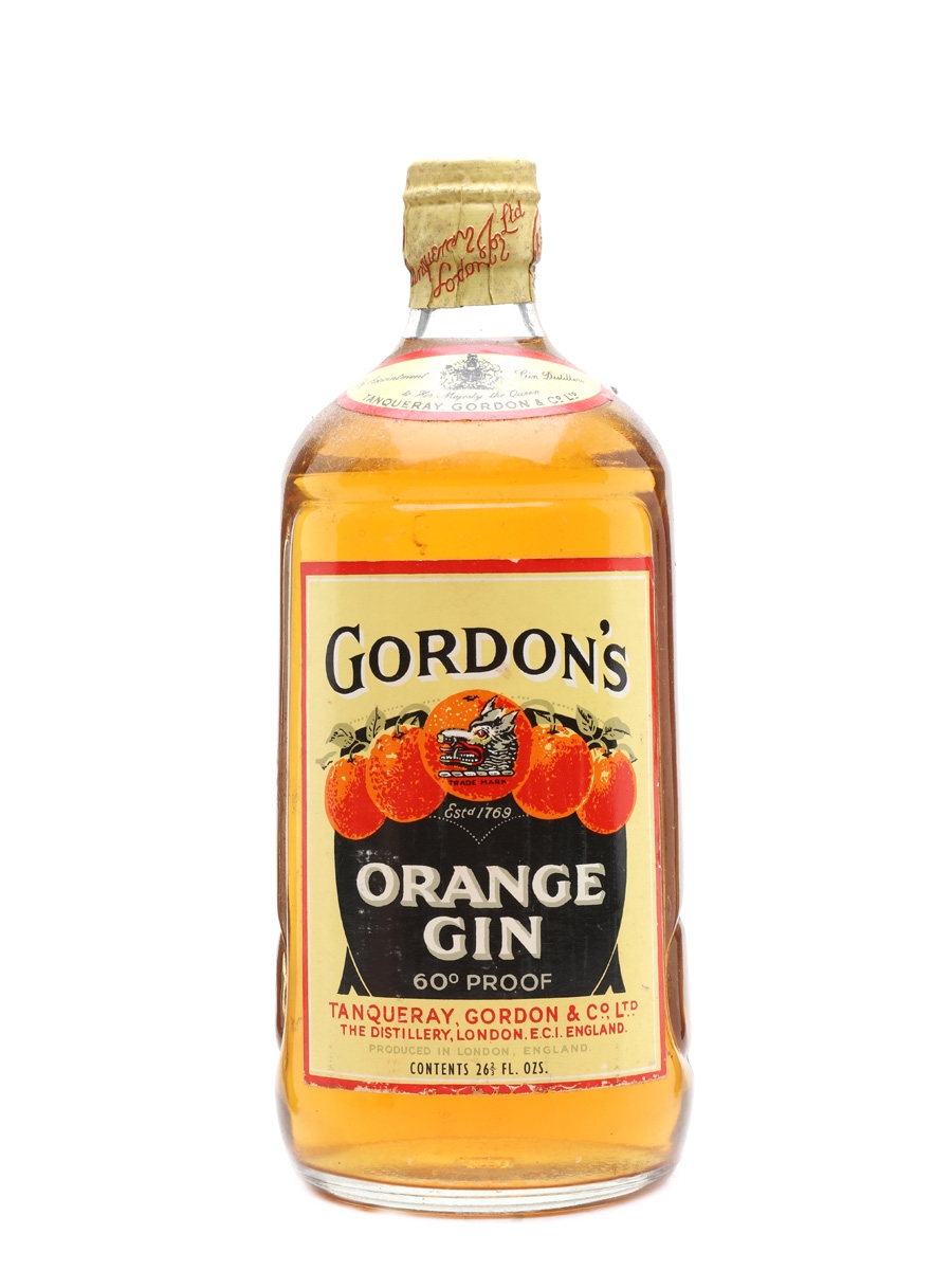 Gordon's Orange Gin Spring Cap Bottled 1950s 75cl / 34%