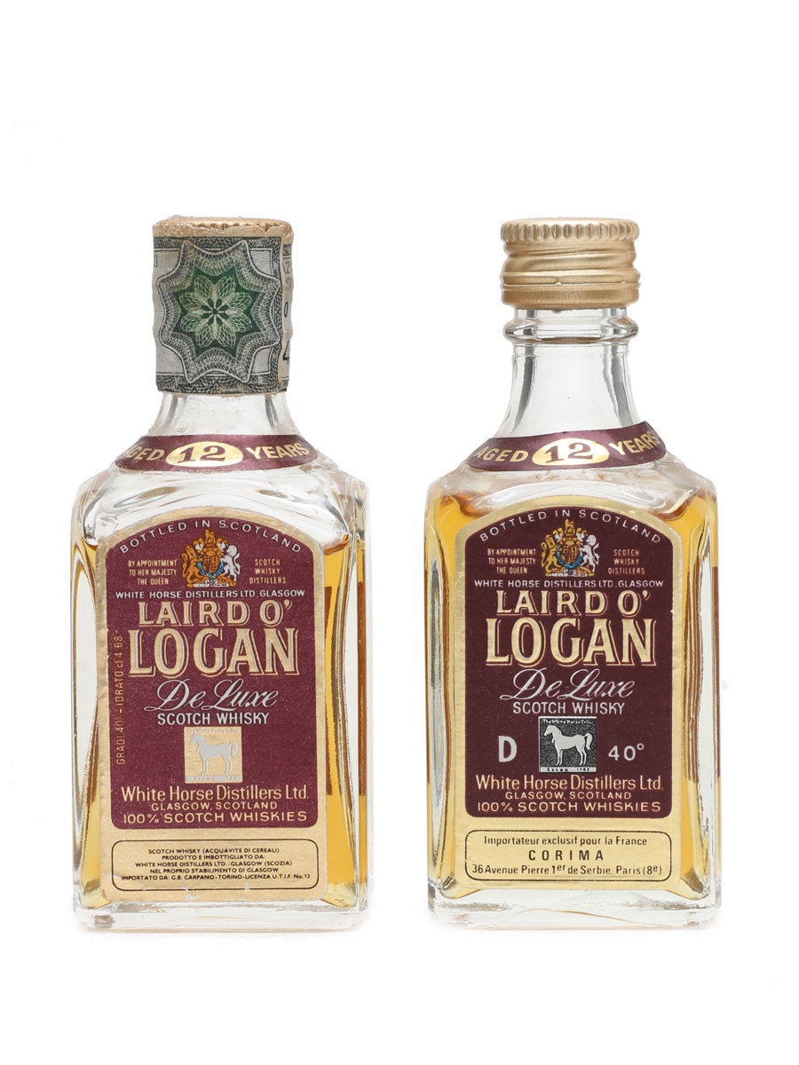 Laird O'Logan 12 Year Old Bottled 1970s - White Horse Distillers 2 x 5cl