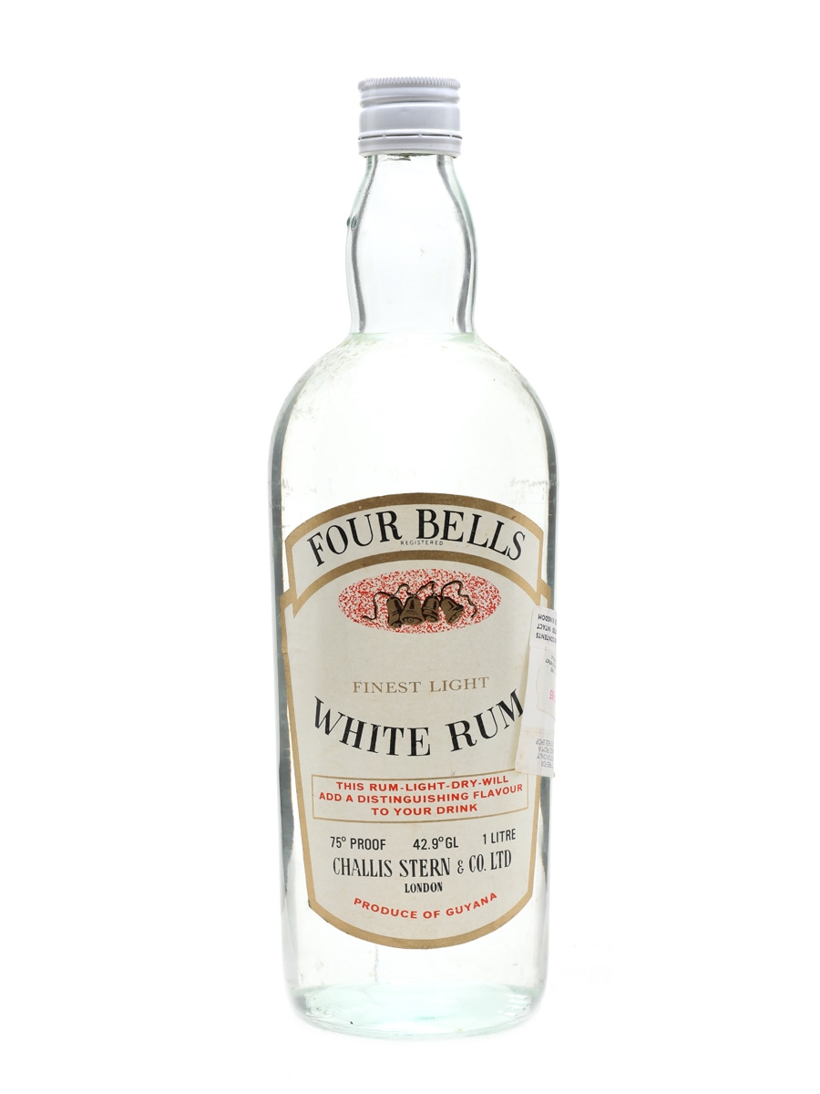 Four Bells White Rum Bottled 1970s 100cl / 42.9%