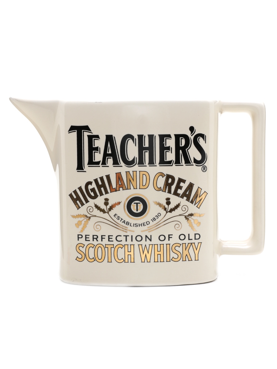Teacher's Highland Cream Water Jug Seton Pottery Large