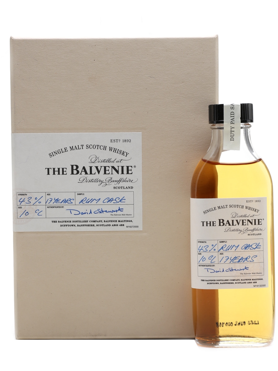 Balvenie 17 Year Old Rum Cask First Edition Sample Set 2008 10cl / 43%