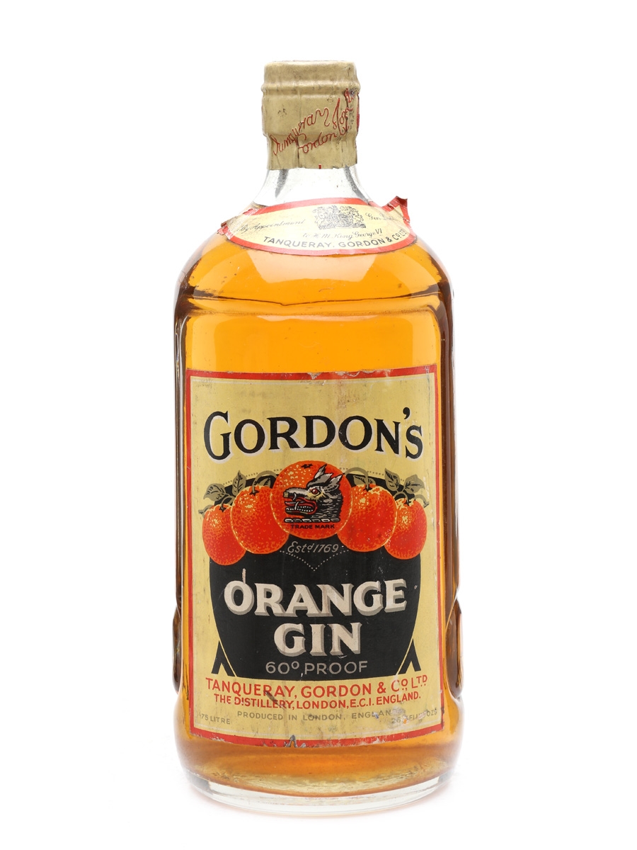 Gordon's Orange Gin Spring Cap Bottled 1940s 75cl / 34%
