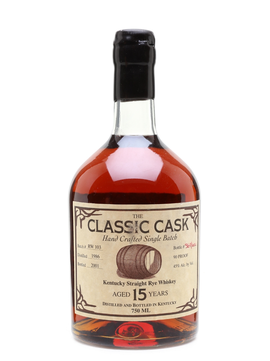 The Classic Cask 1986 Straight Rye * Bottled 2001 75cl / 45%