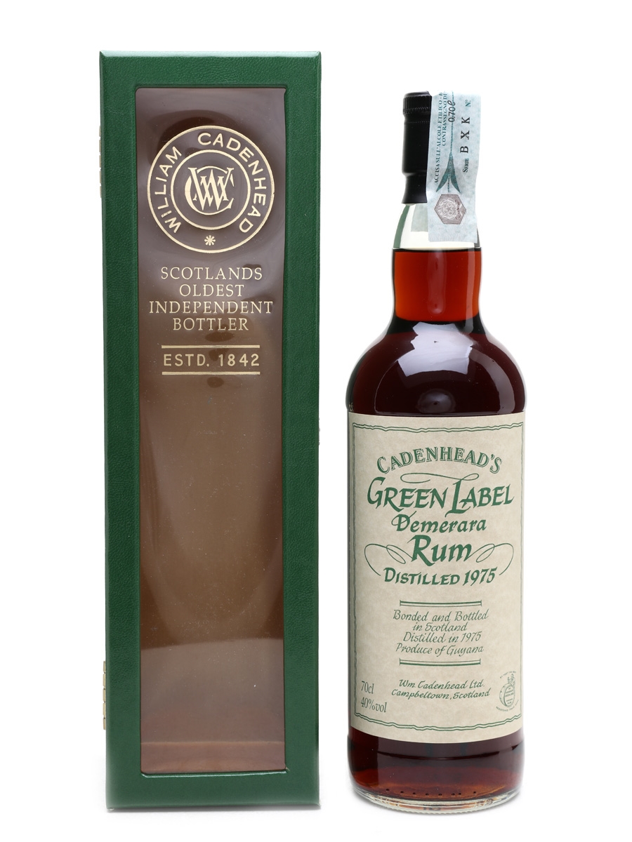 Cadenhead's Green Label Demerara Rum Distllled 1975 70cl / 40%