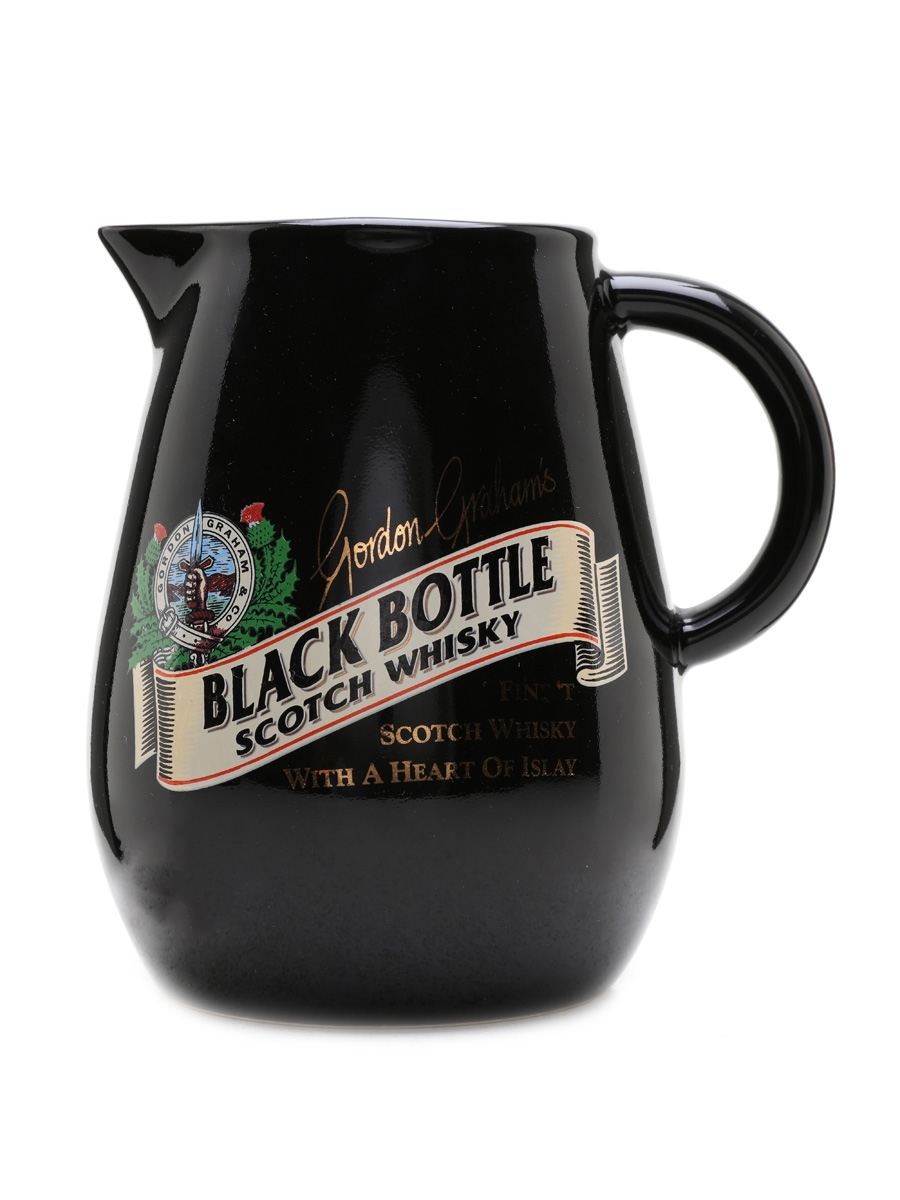 Black Bottle Ceramic Water Jug Medium 