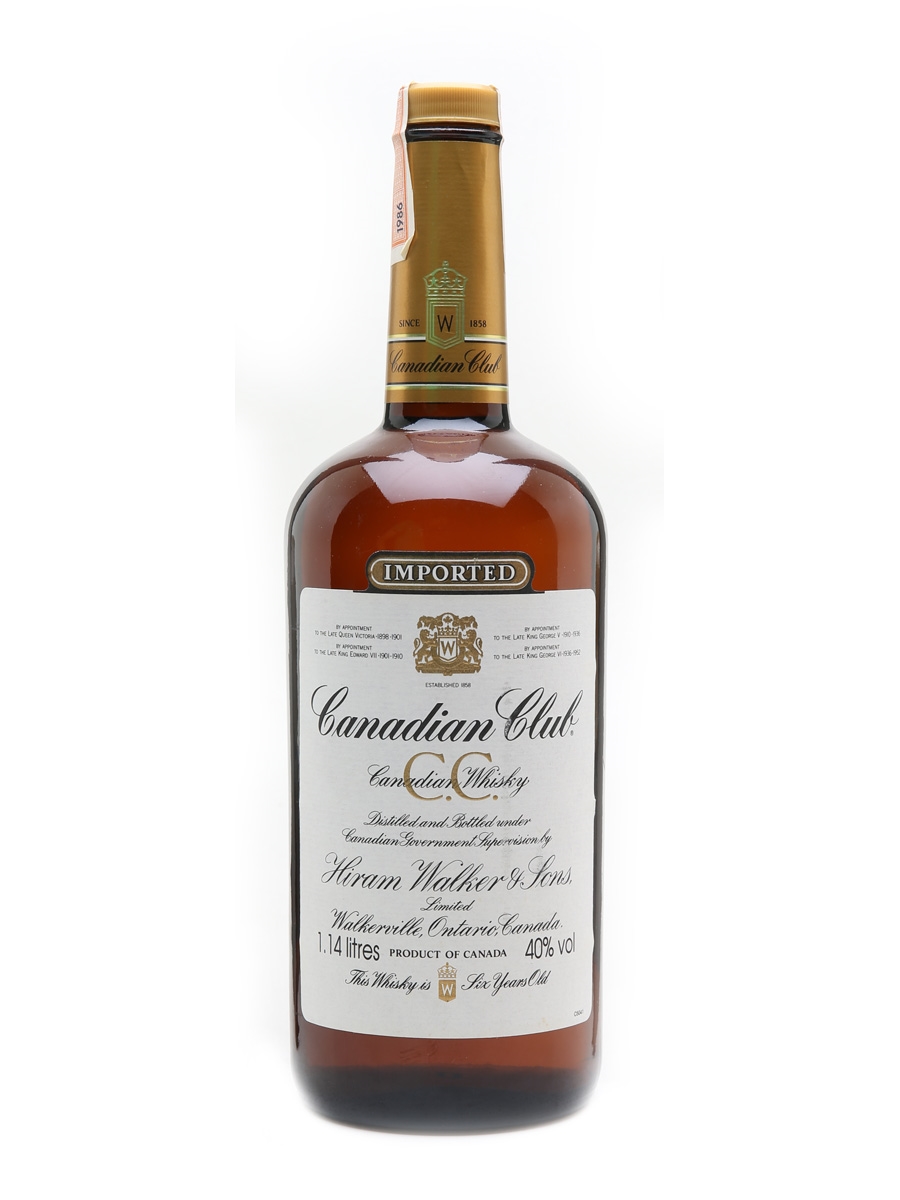 Canadian Company ウイスキー 750ml 1986年製 Canadian Club 1986 - Lot 25990 - Buy/Sell World Whiskies Online