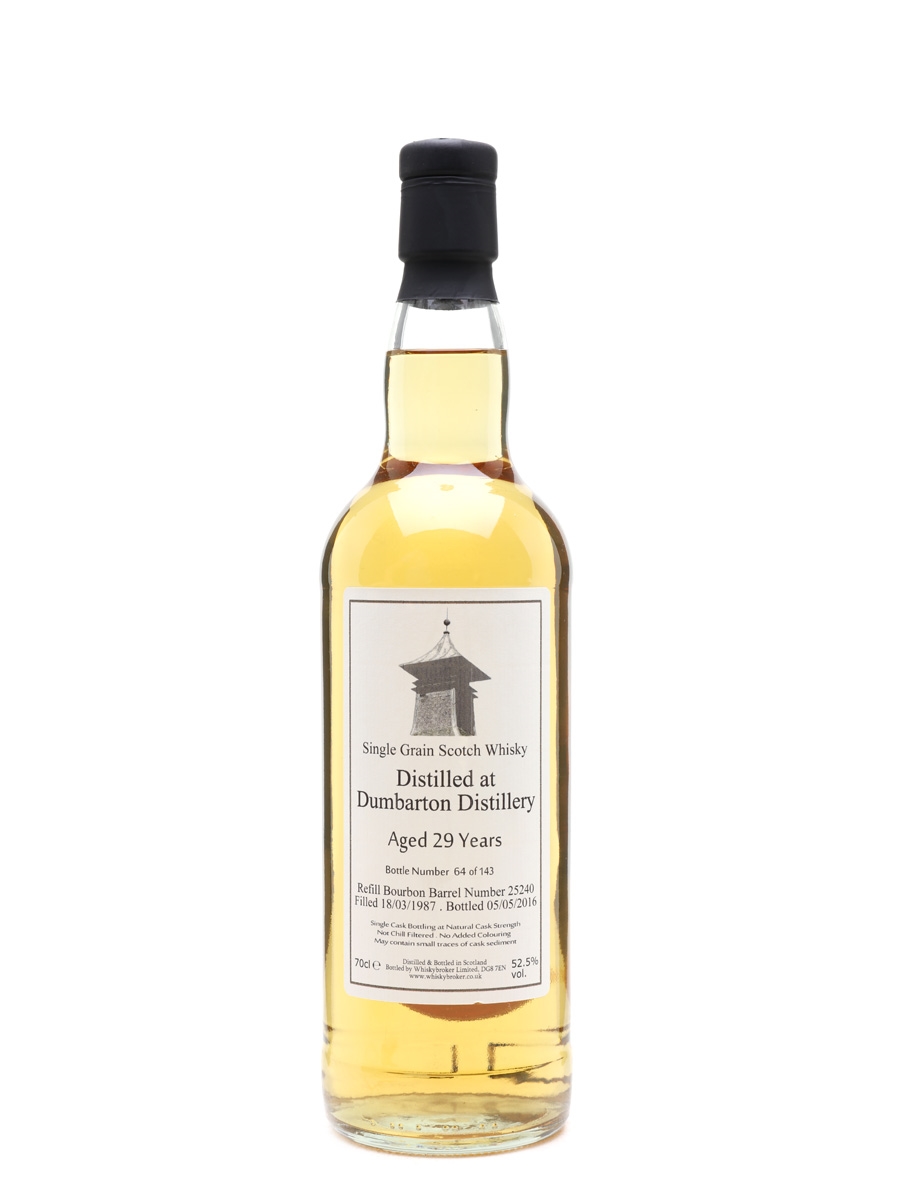 Dumbarton 1987 Bottled 2016 - Whisky Broker 70cl / 52.5%