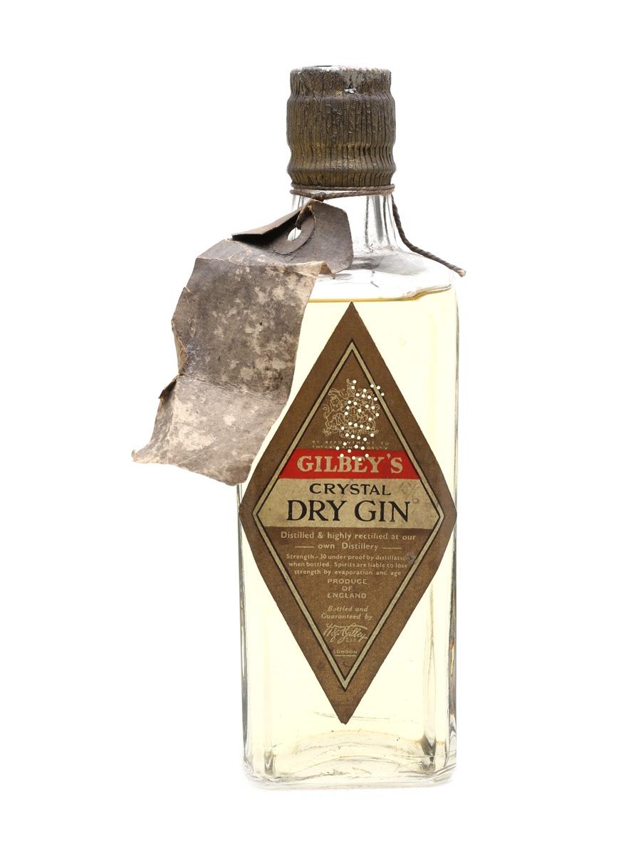 Gilbey's Crystal Dry Gin Bottled 1930s - 1940s 37.5cl / 40%
